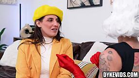 Cruella rams strapon deep in young teen pussy doesn't she milf?