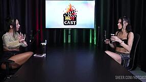 Debora Andrade's Steamy BDSM Group Toy Play in Sheer Red Lingerie