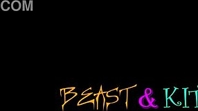 Hot ebony couple beastnkitty rip clothes for nonstop doggystyle creampie pounding