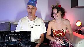 milf teacher strips big tits in ps4 game losing to student cock