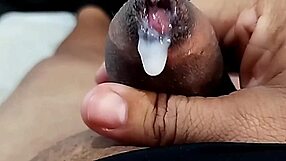 small foreskin cock spurts loads while nerd gf masturbates her tight pussy and small tits