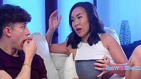 Petite Shaved Teen Stepsis Joins Stepsis Food Fight Turning into Big Cock Pussy Fuck