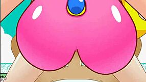 Peach Bikini Babe's Wild Cowgirl Ride Makes Huge Cock Throb Hard!