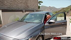 lauren phillips, hot milf stepmom, delivers perfect bj then pounds hardcore