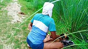 desi bhabhi gets hot sex in jungle outdoors 🌿💦