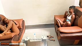 omg my hot ebony babe's first pussy lick with her lesbian friend was wild...