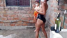 Wanna watch whores bathe sensual touching tits vaginas country house?