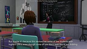 oh man that asian anime teacher gets bent over creampied by student in 3d