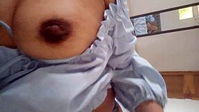 Hot wife fingers gaping wet pussy after lazy husband fucks once