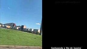 renatinha mello strips naked on copacabana avenue flashing her big tits