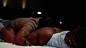 Hot ebony couple beastnkitty rip clothes for nonstop doggystyle creampie pounding