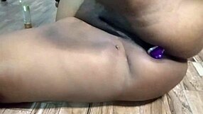 Chubby BBW Milf Double Penetrates Fat Pussy And Ass With Dildos