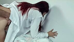 Married redhead masseuse uses job to fuck and creampie clients