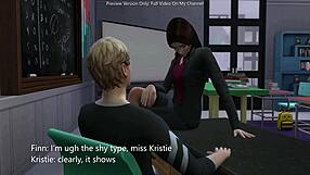 oh man that asian anime teacher gets bent over creampied by student in 3d