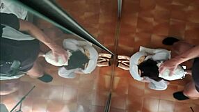 watch this milf gag on monster cock for cash then swallow huge cumshot!