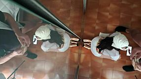 watch this milf gag on monster cock for cash then swallow huge cumshot!