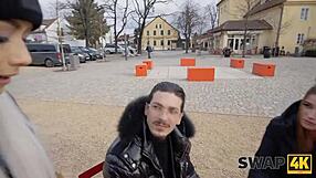 Swap4k Morning Walk Sparks Wild Wife-Swapping Threesome Frenzy!