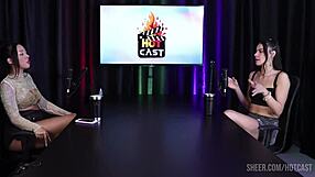 Debora Andrade's Steamy BDSM Group Toy Play in Sheer Red Lingerie