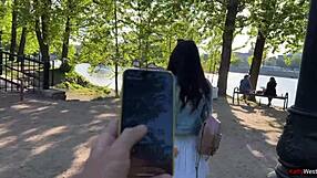 MY FRIEND MAKES ME CUM PUBLICLY WITH VIBRATOR TOY IN SKIRT ON THE STREET!