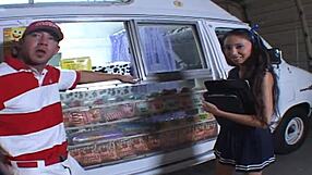 ever wonder if milf alexis love prefers ice cream or gaping doggy on bed with fishnets?