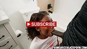 super hot ebony stepsis caught stroking now pounded hard