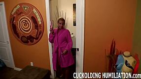 Your shrimp dick watches his BBC humiliate and own my married pussy