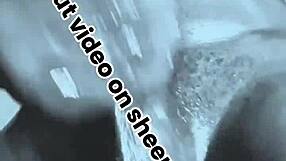 horny oiled bodybuilder masturbates huge black cock closeup doggystyle sneak peek