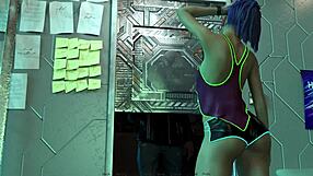 corlan fingers shaved pussy deep then licks hairless slit clean