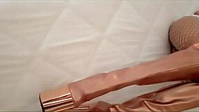 watch this milf gag on monster cock for cash then swallow huge cumshot!