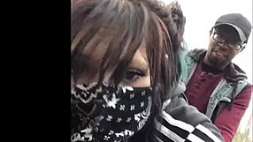 oh man i'm this masked fuck toy gettin creampied public outdoors wild!!