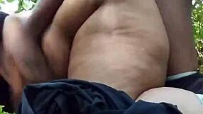 I slut out big booty wife doggystyle rough forest fuck