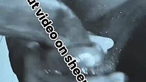 horny oiled bodybuilder masturbates huge black cock closeup doggystyle sneak peek