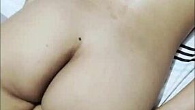 i'm getting this perverted latina massage with huge tits and yoga ass slapping my small waist till orgasm