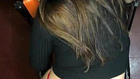 i let my roommate shoot cumshot deep in my panties during pov doggystyle pounding