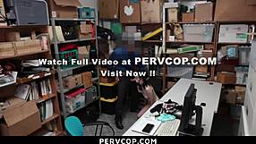lp officer fucks cute thief bent over in pervcop garage punishment