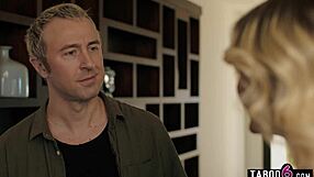 Stepfamily visit turns wild as wife explores father-in-law's monster cock