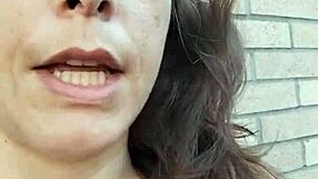 Kelly Kendricks Bares Massive Cleavage Smoking in Bright Sunlight