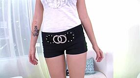 alexis blaze!! blue eyed cutie gags on huge cock messy facial cumshot