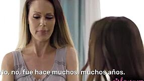 Morena milf curves grind neighbor's fat tits in hot lesbian sex