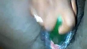 Phat cucumber fucks this pregnant ebony pussy deep and hard!