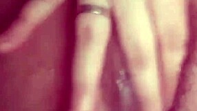 small foreskin cock spurts loads while nerd gf masturbates her tight pussy and small tits