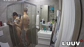 i shower with kareflore and abbadon for reality show