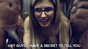 Amiee Cambridge's Stepsis Craves Taboo Double Anal with Black Monster Cocks!