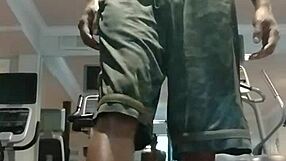 21-Year-Old Athletic Cutie Works Out Naked in Dorm for Daddy