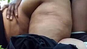 I slut out big booty wife doggystyle rough forest fuck