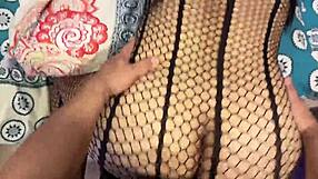 surprise stepmom watching porn then deepthroat my cock to cool her heat