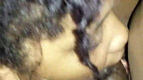 a gorgeous black milf craves her man's thick dick and heavy balls for sloppy blowjob action