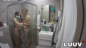 i shower with kareflore and abbadon for reality show