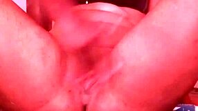 queensandy fingers shaved wet pussy hard with dildo to massive orgasm on webcam