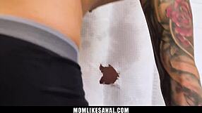 busty stepmom natasha nice takes stepson cock deep in her tight ass 😈